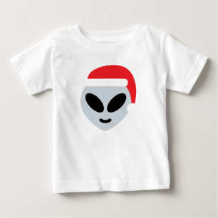 santa claus alien emoji baby T-Shirt