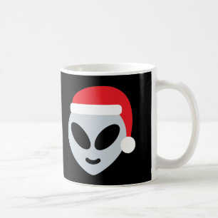santa claus alien emoji coffee mug