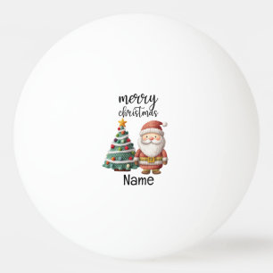 Santa Claus and Christmas Tree Ping Pong Ball