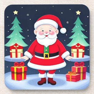 Santa Claus and Gifts Coaster