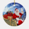 Santa Claus and His Ferrets Christmas Ornament