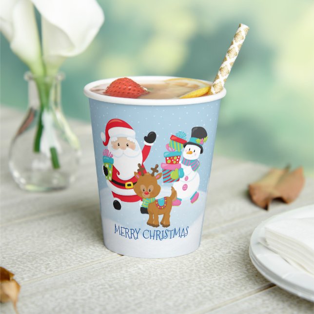 Santa Claus And His Friends Paper cup (Insitu)