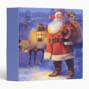 Santa Claus and his reindeer Binder