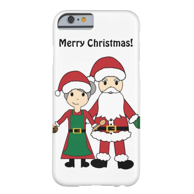 Santa Claus and Mrs Clause iPhone 6 Case (Back)