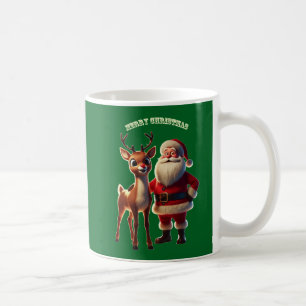 Santa Claus and Rudolph the Red-Nosed Reindeer URM Coffee Mug