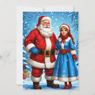 Santa Claus and Snow Maiden Invitation