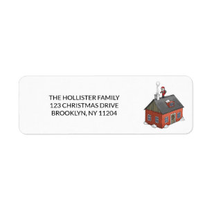 Santa Claus and the little red house