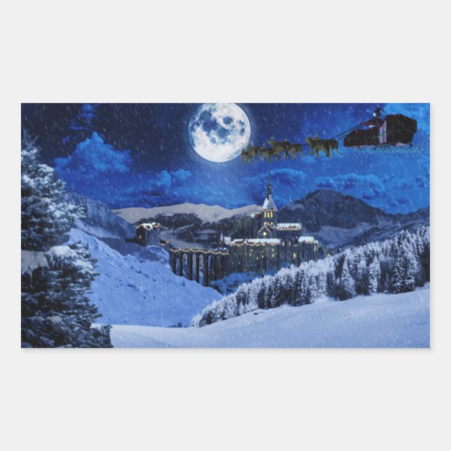Santa Claus and the North Pole Sticker (Front)