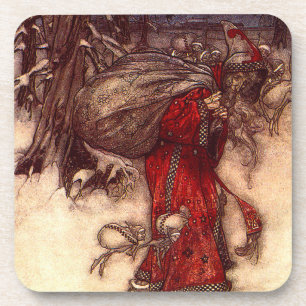 Santa Claus Arthur Rackham Coaster