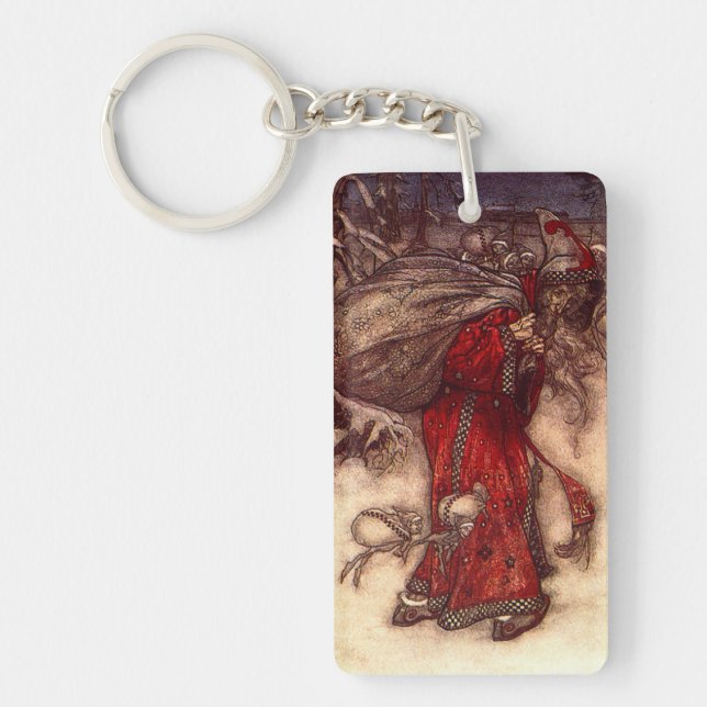 Santa Claus Arthur Rackham  Keychain (Front)
