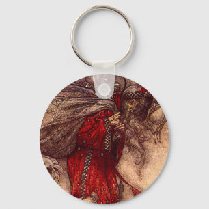 Santa Claus Arthur Rackham  Keychain