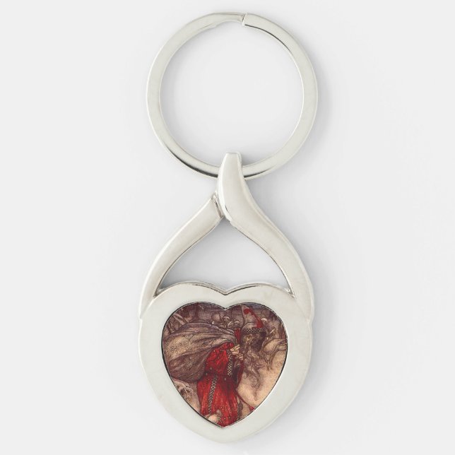 Santa Claus Arthur Rackham  Keychain (Front)