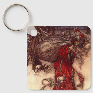 Santa Claus Arthur Rackham Keychain