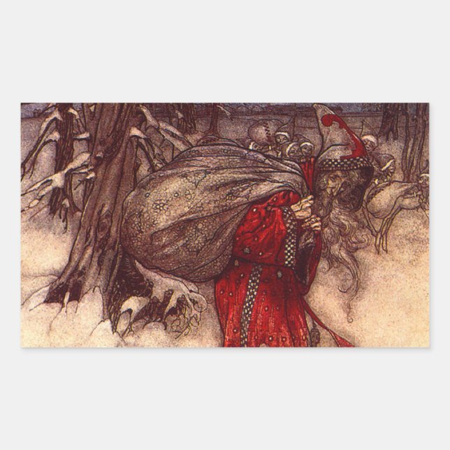 Santa Claus Arthur Rackham  Sticker (Front)