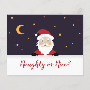 Santa Claus asks naughty or nice xmas night