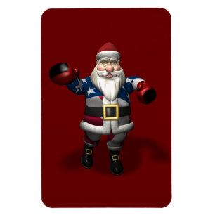 Santa Claus At Boxing Day Magnet