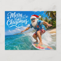 SANTA CLAUS at Hawaii Beach for Christmas