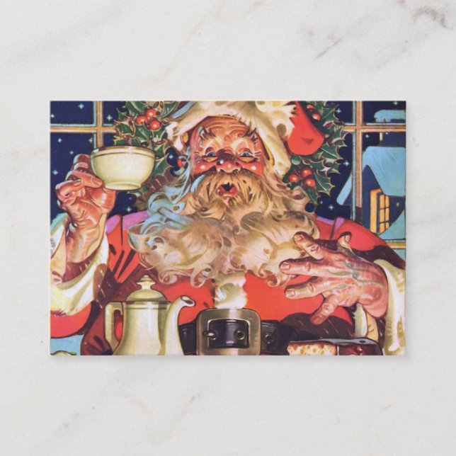 Santa Claus at Home Business Card (Front)