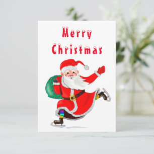 Santa Claus avec carte cadeau de Noël