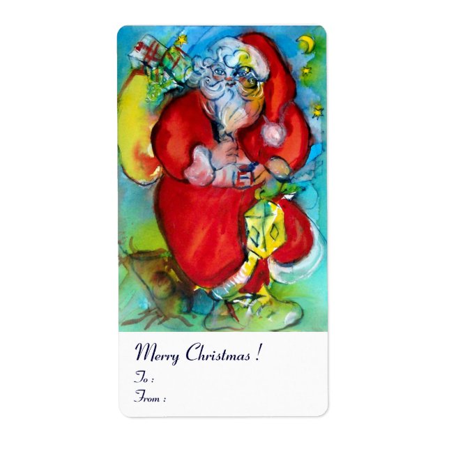 SANTA CLAUS AVEC LANTERN DANS LA NUIT DE NOËL (Devant)