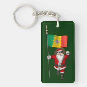 Santa Claus Avec L'Enseigne De Los Angeles