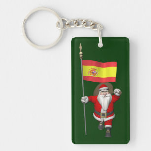Santa Claus Avec L'Ensigne D'Espagne