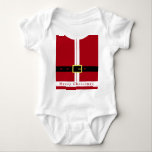 Santa Claus Baby Bodysuit<br><div class="desc">Merry Christmas Funny Santa Claus Baby Bodysuits or Baby T-shirts - Gifts For Everyone - Customizable - or Choose / Add Your Unique Text / Name / Colour - Make Your Special Gift - Resize and move or remove and add elements / text with Customization tool ! Design by MIGNED....</div>