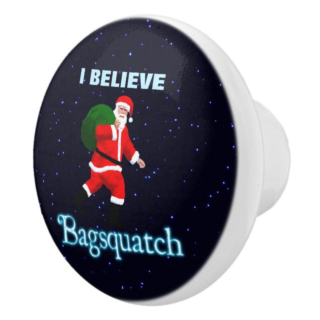 Santa Claus - Bagsquatch Ceramic Knob (Right)