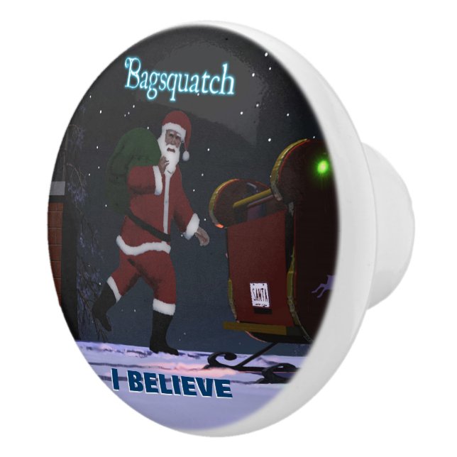 Santa Claus - Bagsquatch Ceramic Knob (Right)