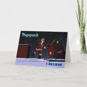 Santa Claus - Bagsquatch Holiday Card