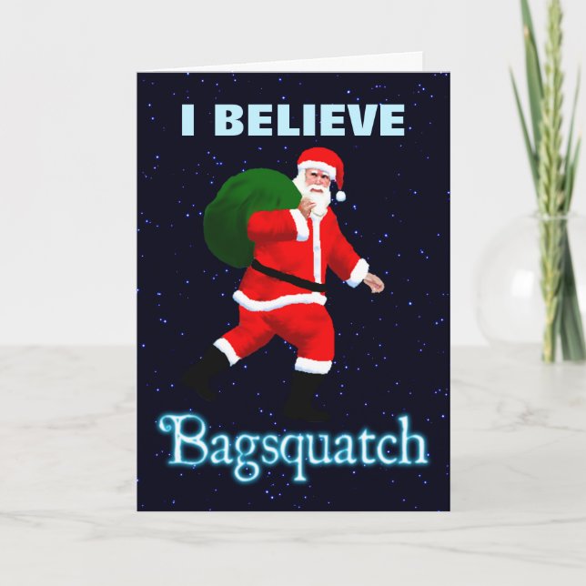 Santa Claus - Bagsquatch Holiday Card (Front)