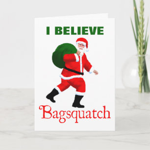 Santa Claus - Bagsquatch Holiday Card