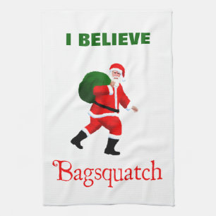 Santa Claus - Bagsquatch Kitchen Towel