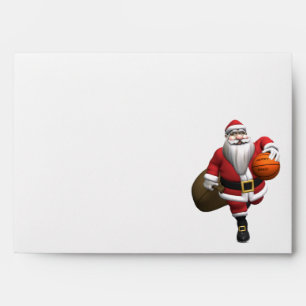 Santa Claus Basketball Player Envelope