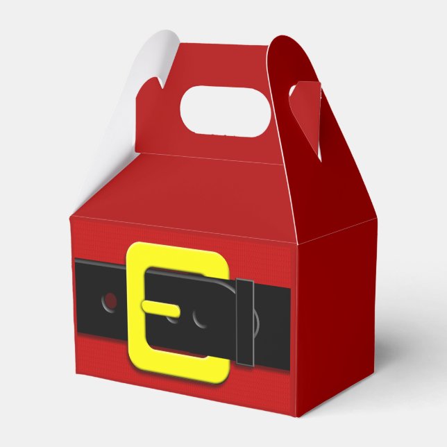 Santa Claus Belt Favor Box (Front Side)