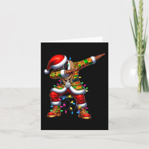 Santa Claus Black African American Xmas Pyjamas 0  Card