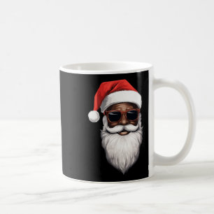 Santa Claus Black Xmas Santa Afro African American Coffee Mug