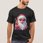 Santa Claus Blowing Bubble Gum Nk Sungles Christma T-Shirt<br><div class="desc">Santa Claus Blowing Bubble Gum Nk Sungles Christmas</div>