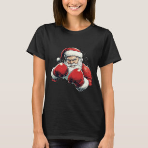 Santa Claus Boxing - Santa Claus With Boxing Glove T-Shirt
