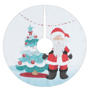 Santa Claus Brushed Polyester Tree Skirt
