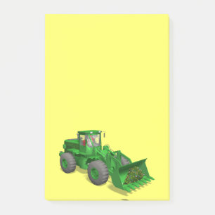 Santa Claus Bulldozer Operator Post-it Notes
