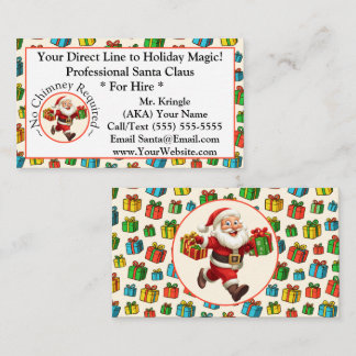  Santa Claus Business Card Holiday Magic