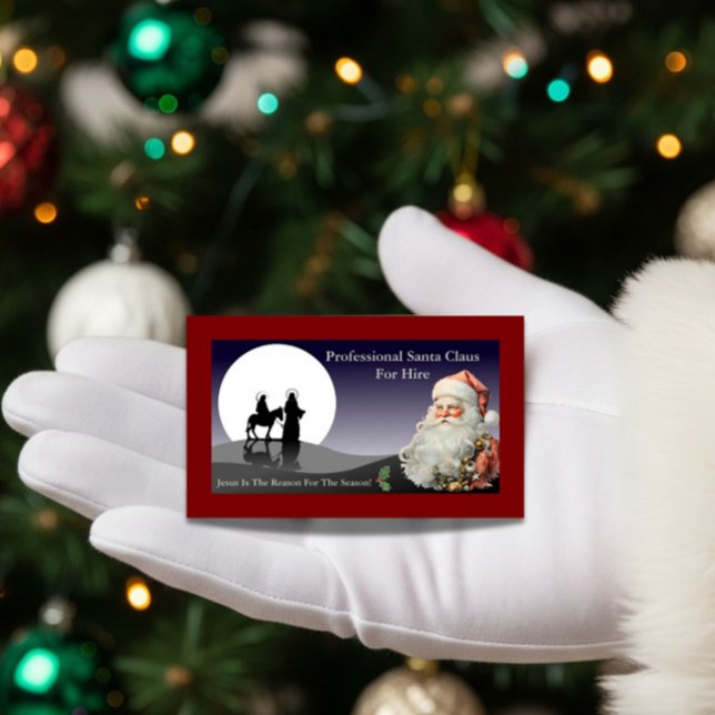 Santa Claus Business Card Jesus Is The Reason (Creator Uploaded)