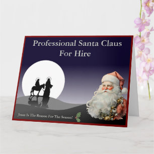 Santa Claus Business Card Jumbo Mailer