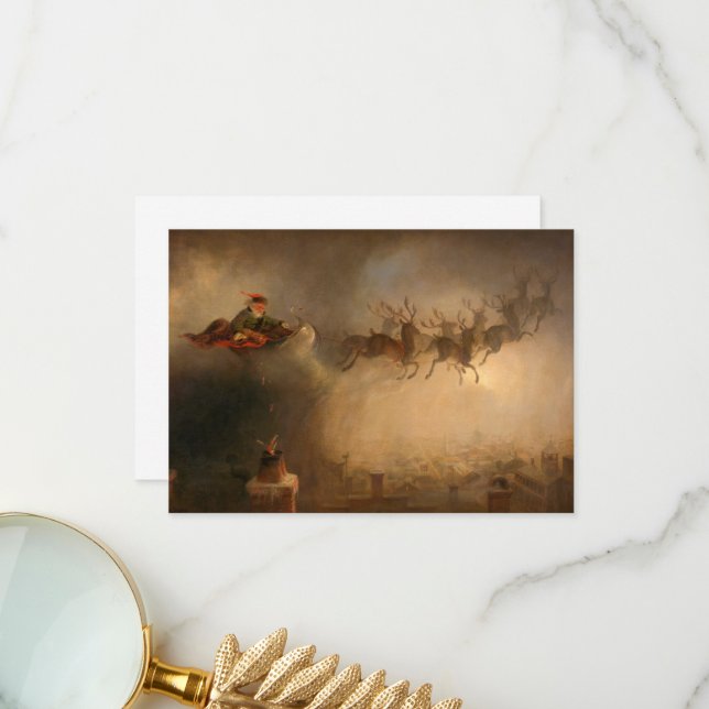 Santa Claus by William Holbrook Beard Thank You Card (Front/Back In Situ)