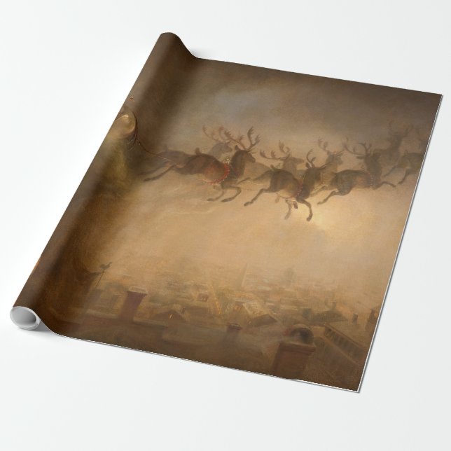 Santa Claus by William Holbrook Beard Wrapping Paper (Unrolled)