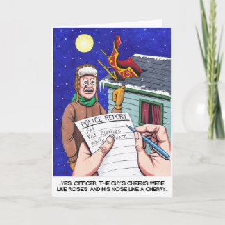 Santa Claus Calamity! Holiday Card
