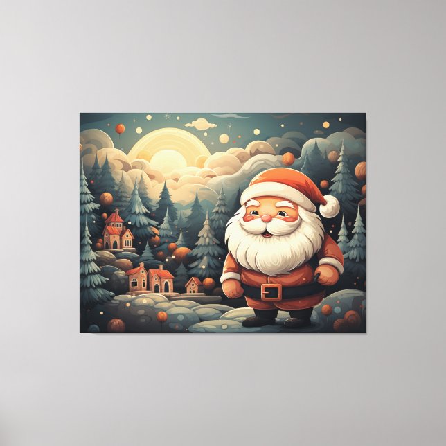 Santa Claus Canvas Print (Front)