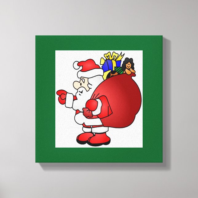 SANTA CLAUS CANVAS PRINT (Front)