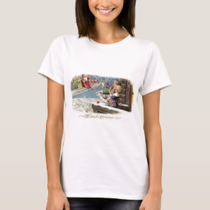 Santa Claus Children Christmas Vintage T-Shirt